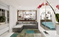 Căn hộ 55m2 rộng rãi nhờ bố trí nội thất hợp lý