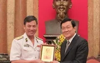 Chủ tịch nước Trương Tấn Sang gặp mặt đoàn đại biểu Quân chủng Hải quân