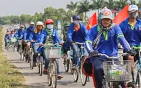 Đạp xe xuyên miền Tây thực hiện các hoạt động vì cộng đồng