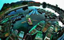 Bến thuyền ở khu du lịch Tràng An