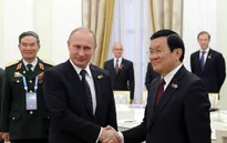 Chủ tịch nước Trương Tấn Sang hội đàm với Tổng thống Putin