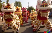 Rộn ràng múa Lân dịp Tết Trung thu tại Hà Nội