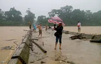 Mưa lớn gây ngập lụt trên diện rộng tại Hà Tĩnh