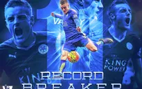 Leicester City 1-1 Man Utd: Vardy đi vào lịch sử Premier League