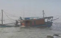 Cứu hộ kịp thời tàu cá gặp nạn trên biển, 12 ngư dân thoát chết