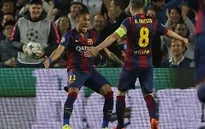 Tình huống Iniesta "làm xiếc" trước khung thành PSG