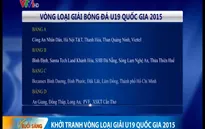 Khởi tranh vòng loại giải U19 Quốc gia 2015