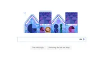 Google chào mừng lễ Giáng sinh với những căn nhà giấy và hình nền rực rỡ