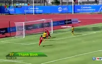 Thanh Bình chạm bóng tinh tế ghi bàn mở tỉ số vào lưới U23 Brunei