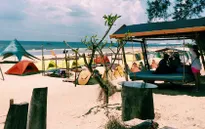 Khu cắm trại bãi biển hút khách đi bụi ở Bình Thuận