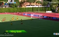 Mạc Hồng Quân sút từ ngoài vòng cấm nâng tỉ số lên 3-0