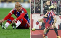 Tin dữ cho Bayern: Robben nghỉ hết mùa, Lewandowski vỡ xương quai hàm