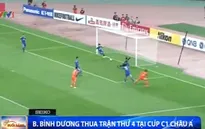 AFC Champions League: Bình Dương thua trận thứ 4
