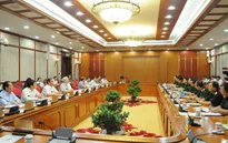 Bộ Chính trị làm việc với Thường vụ Quân ủy Trung ương