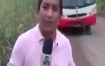 Đang tác nghiệp, phóng viên suýt bị xe buýt lao trúng