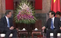 Chủ tịch nước Trương Tấn Sang tiếp Thủ tướng Anh