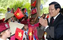Chủ tịch nước thăm trường học mang tên Bác Hồ