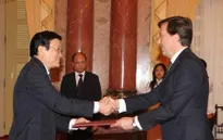 Chủ tịch nước Trương Tấn Sang tiếp các Đại sứ trình quốc thư