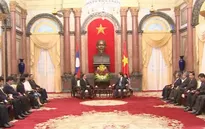 Chủ tịch nước Trương Tấn Sang tiếp Thủ tướng Lào