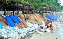 Quảng Nam: Sóng lớn xóa sổ hoàn toàn bãi biển Cửa Đại