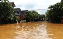 Yên Bái: Ngập úng cục bộ trên Quốc lộ 37