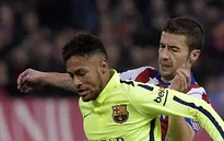 Thủ quân của Atletico bị truất quyền thi đấu trong đường hầm