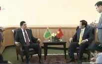 Chủ tịch nước Trương Tấn Sang gặp Tổng thống Turkmenistan