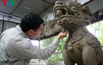 Phục dựng tượng nghê thế kỷ 17