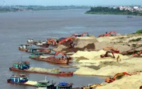 Hải Dương: Xử phạt tàu hút cát trái phép