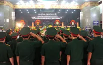 Đau xót tiễn đưa 4 chiến sĩ hy sinh trong vụ rơi trực thăng quân sự