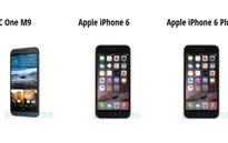 So sánh nhanh One M9, iPhone 6 và iPhone 6 Plus