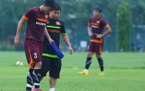 Mạnh Hùng dính chấn thương trong buổi tập của U23 Việt Nam