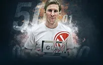 Vượt qua Ronaldo, Messi lần thứ 4 giành Goal 50