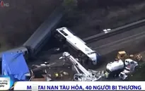 Mỹ: Tàu hỏa đâm xe kéo, 40 người bị thương