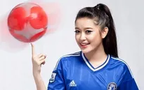 Á hậu Huyền My rạng ngời trên fanpage của CLB Chelsea