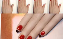 4 bước tự vẽ móng tay nửa vầng trăng