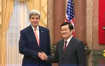 Chủ tịch nước Trương Tấn Sang tiếp Ngoại trưởng Mỹ John Kerry