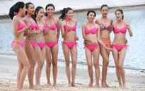 Hoa hậu Hoàn vũ Việt Nam 2015 mặc bikini khoe thân hình săn chắc