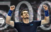 Andy Murray cán mốc 500 trận thắng