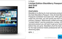 BlackBerry Passport phiên bản Gold với số lượng có hạn?
