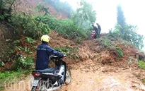 Mưa lớn gây sạt lở tại Hà Giang