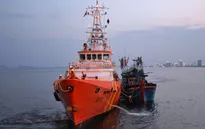 Cứu thành công tàu cá bị nạn trên vùng biển Hoàng Sa
