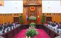 Thủ tướng Nguyễn Tấn Dũng hội đàm với Thủ tướng Lào