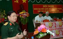 Thượng tướng Ngô Xuân Lịch tiếp xúc cử tri tỉnh Bình Phước