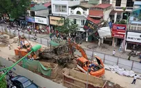 Thi công trở lại tuyến đường sắt trên cao đoạn Nhổn - Ga Hà Nội