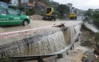 Mưa lũ gây sạt lở nhiều tuyến quốc lộ khu vực phía Bắc
