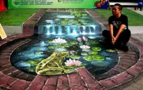 Gặp chàng họa sĩ vẽ tranh 3D lớn nhất Việt Nam