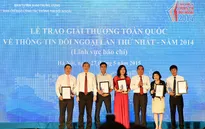 Trao giải thưởng toàn quốc về thông tin đối ngoại