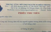 Cảnh giác trước chiêu trò huy động tiền của Trung tâm hỗ trợ người nghèo