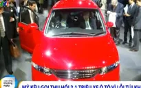 Mỹ kêu gọi thu hồi 2,1 triệu xe ô tô vì lỗi túi khí